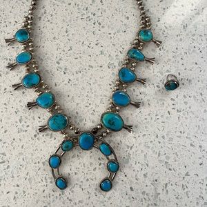 Squash Blossom Necklace and Ring